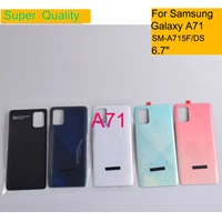 10pcslot for samsung galaxy a71 housing battery cover a71 a715 a715f back cover case rear door chassis housing replacement
