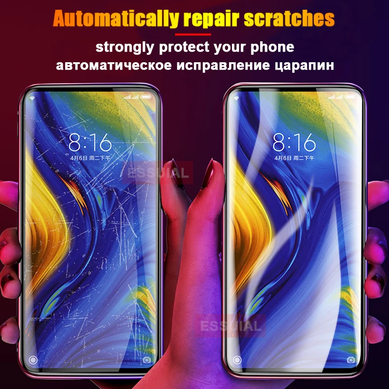 3 pcs hydrogel film for xiaomi redmi note 10 9 8 7 6 5 k20 pro 9a 9c 8a 7a screen protector for mi 10t note 10 poco x3 pro film free global shipping