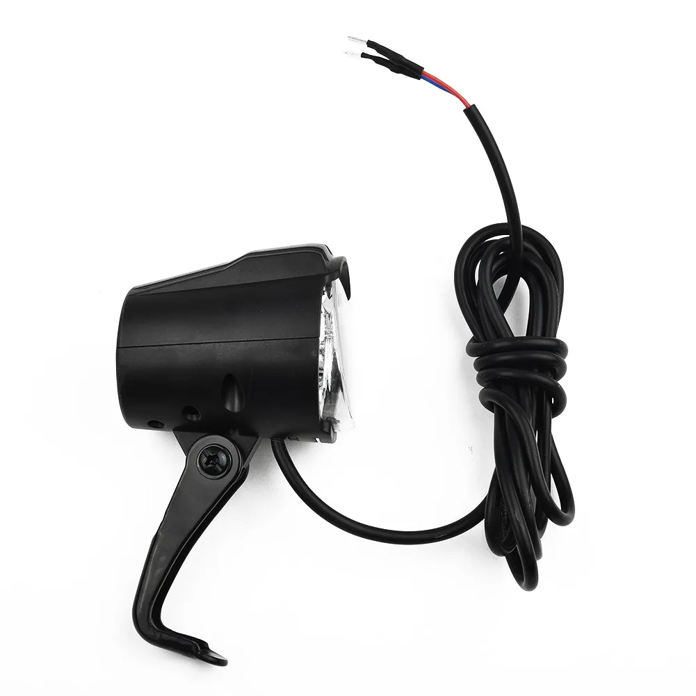 

Electric Bicycle 6V LED Light 65*49mm Black Headlight EBike Front Light For Bafang Mid Drive Motor