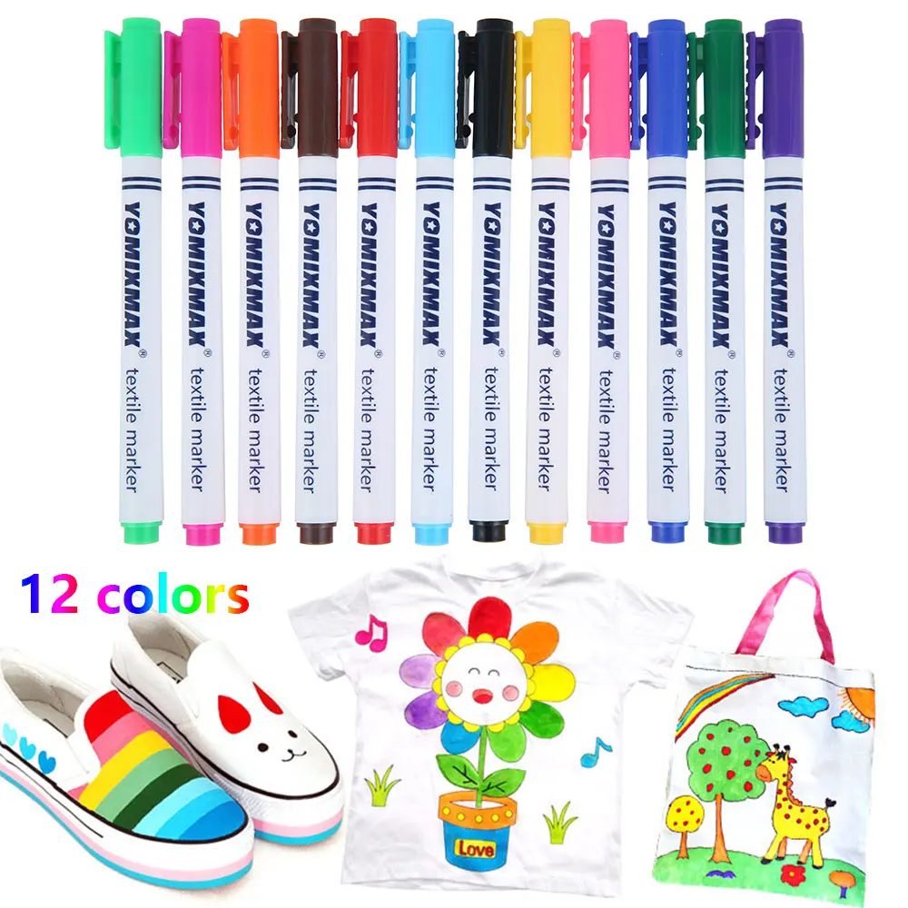 12 Color Environmental Protection Paint Marker Pen Permanent Waterproof Pen Tire Car Graffiti Pen New Universal Marker Pen