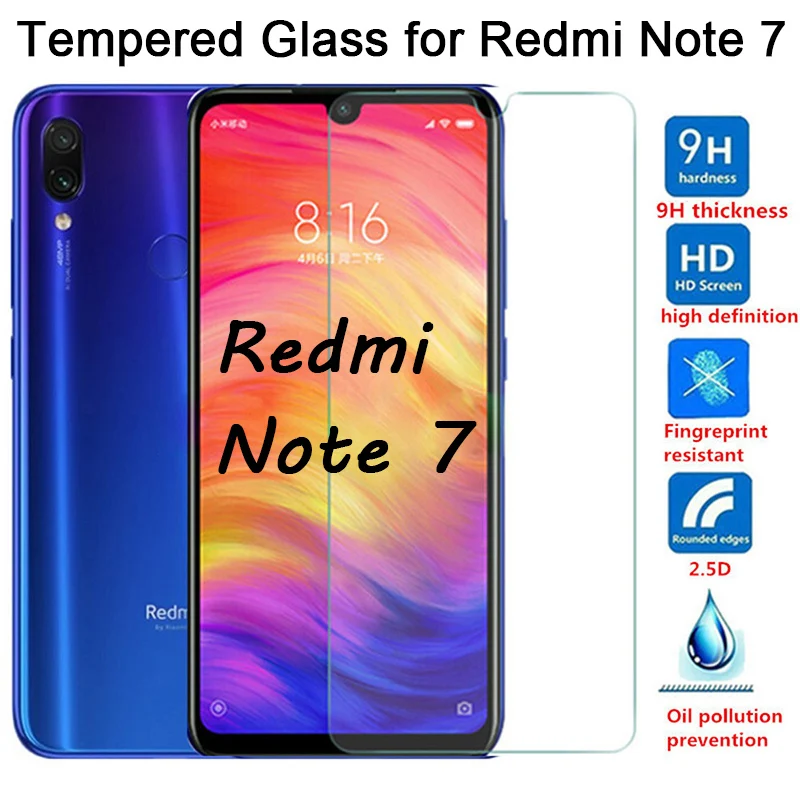2 шт.! Защитное стекло закаленное 9H для Redmi Note 9S 9 Pro 5G 4G 8 7 6 5 8T 5A 6A 9A 9C | Мобильные