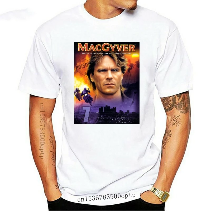 

Новинка Macgyver V7 R D Anderson постер ТВ сериал футболка Черная все размеры от S до 4Xl