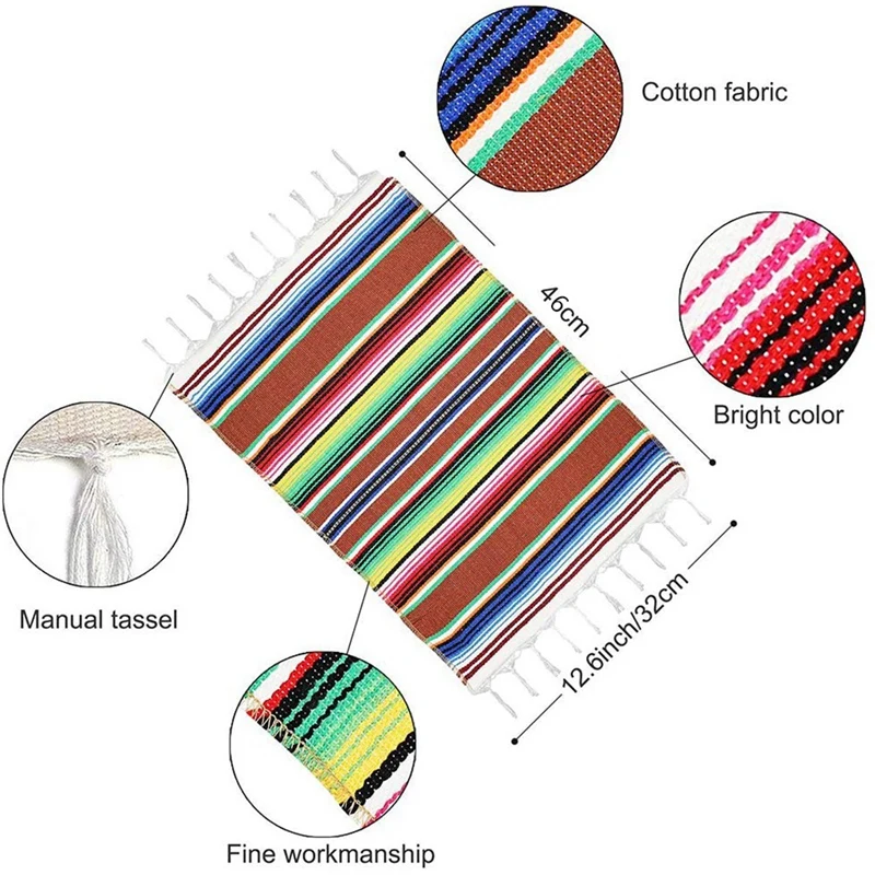 Новинка-мексиканские коврики для стола мексиканские разные салфетки вечерние