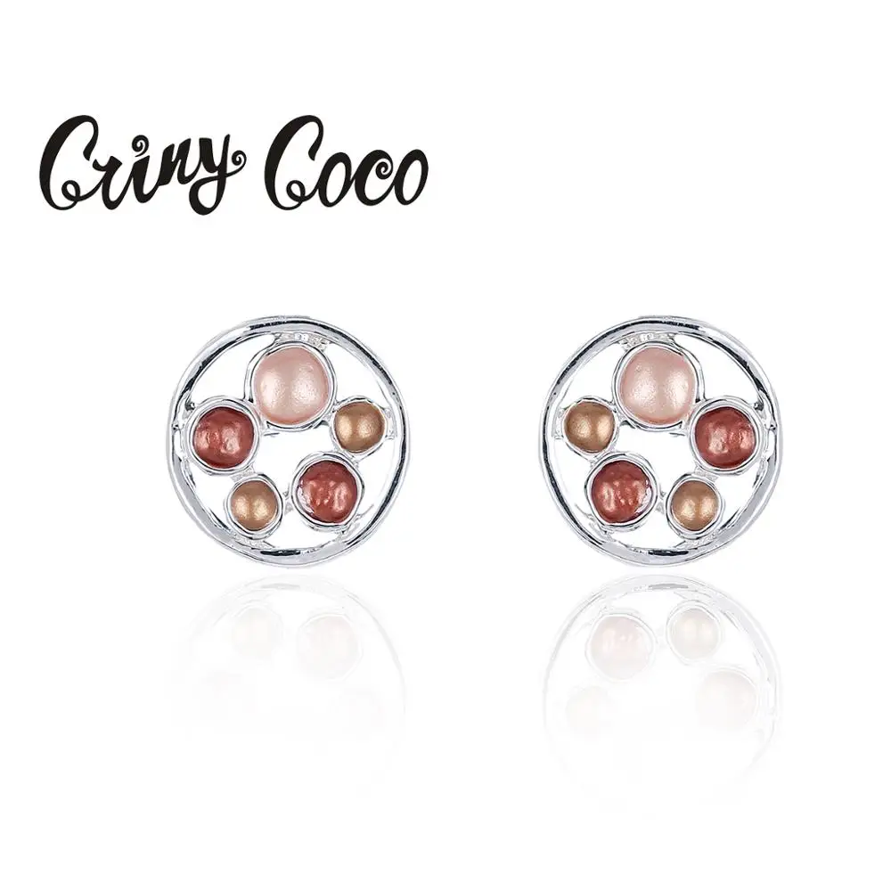 Роскошные классические дизайнерские романтические геометрические серьги