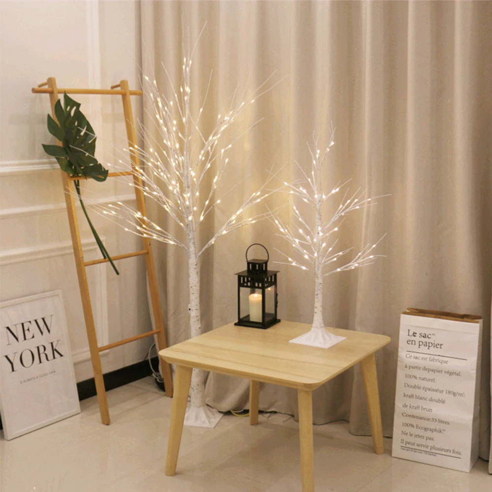 Светодиодная лампа в виде березы ночсветильник рождественское праздничное