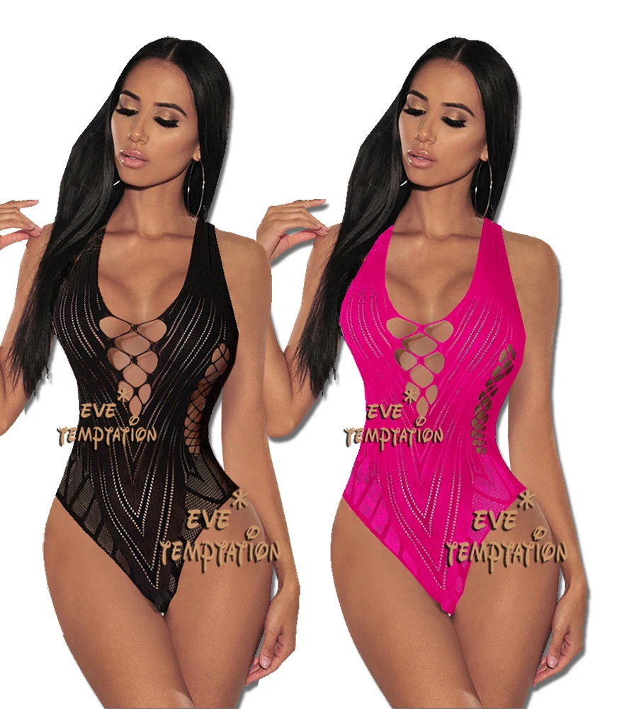 Горячая пикантная Пижама комбинация боди чулки соблазнительный комбинезон для