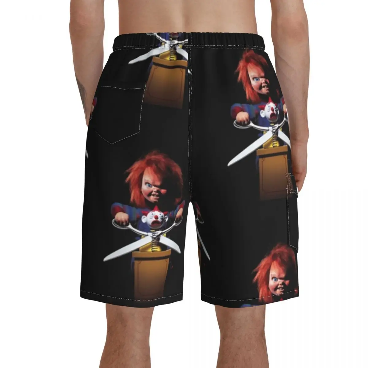 

Chucky Board Shorts Polyester Swimming Trunks Beach Funny Men Swim Trunks