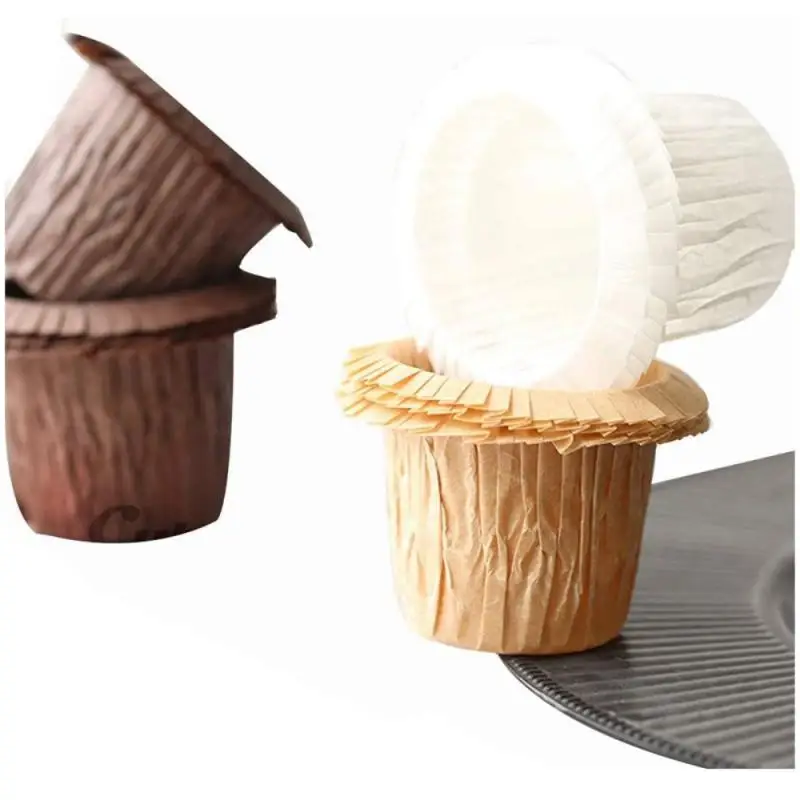 

30Pcs/Set Cake Cups Top Hat Cupcake Cuffed Muffin Cup Flanging Muffin Cup Greaseproof Paper Tray Household Kitchen Baking Tools