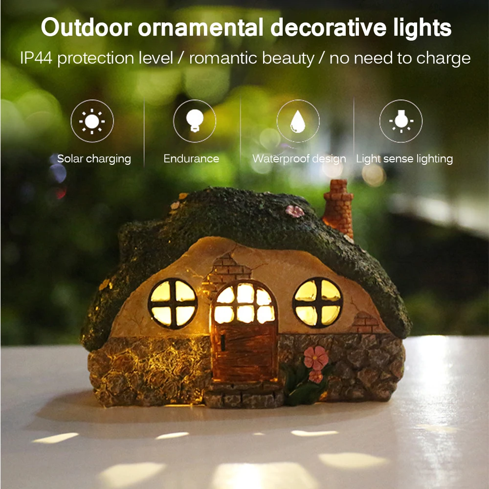 

Fairy House Solar Lights for Garden Decoration Waterproof LED Solar Lamps Landscape Lawn Light Outdoor Lawn Solar Lights Lamp