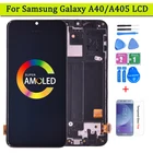 Оригинальный SUPER AMOLED экран для SAMSUNG GALAXY A40 LCD 2019 A405 сенсорный экран дигитайзер в сборе A40 ЖК сменный дисплей