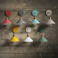 iwhd nordic retro vintage wall light fixtures colorful shade edison led wall lamp style loft industrial wall sconce lamparas