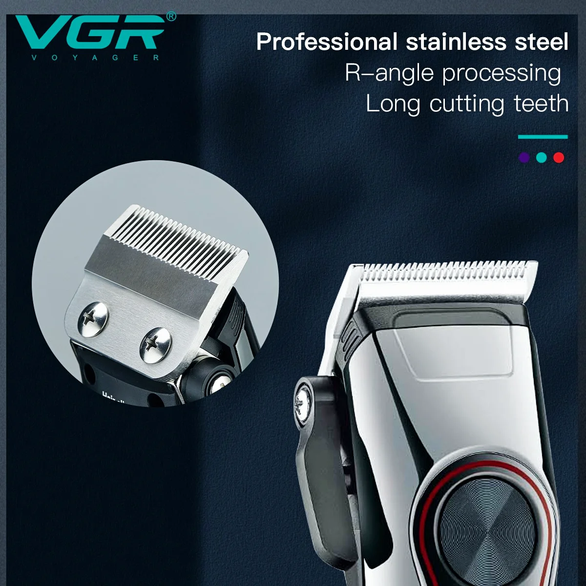 VGR Hair Cutting Machine Electric Hair Clipper Professional Hair Trimmer For Men High Power Haircut Machine Barber Home V-289 enlarge