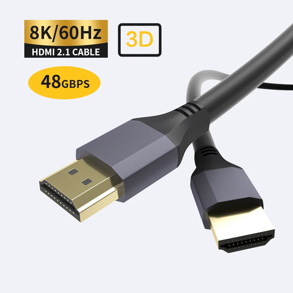 HDMI2.1 совместимый кабель 8K @ 60 Гц 4K 120 высокоскоростной 48 Гбит/с для Xbox apple tv ps5