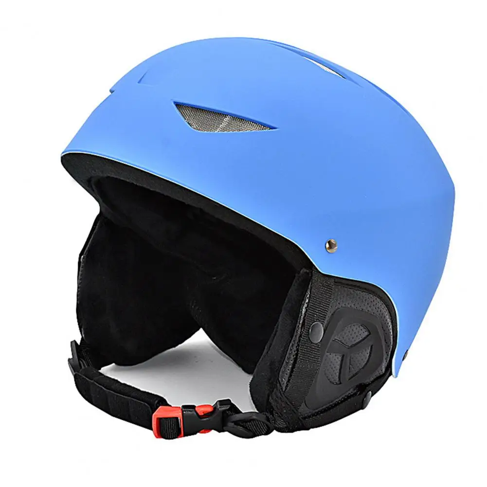 

Winter Warm Breathable Skiing Helmet Head Protector Snowboard Safety Cap Velvet Lining Outdoor Sports Helmet Bicycle Helmets