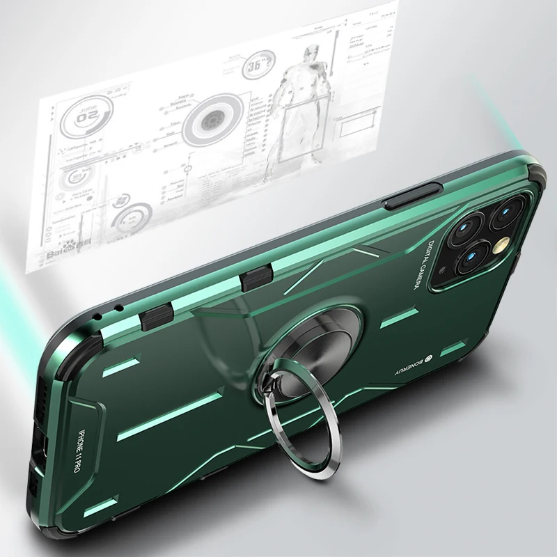 Противоударный защитный чехол для iPhone 11 Pro Max мягкий силиконовый Жесткий