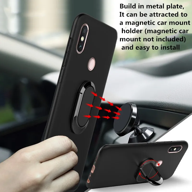 

Magnetic Car Holder Stand Shell case For Xiaomi9 cc9 cc9pro K20 K30 Redmi note7 8 mi 10 lite Case Cover soft Back Cover case