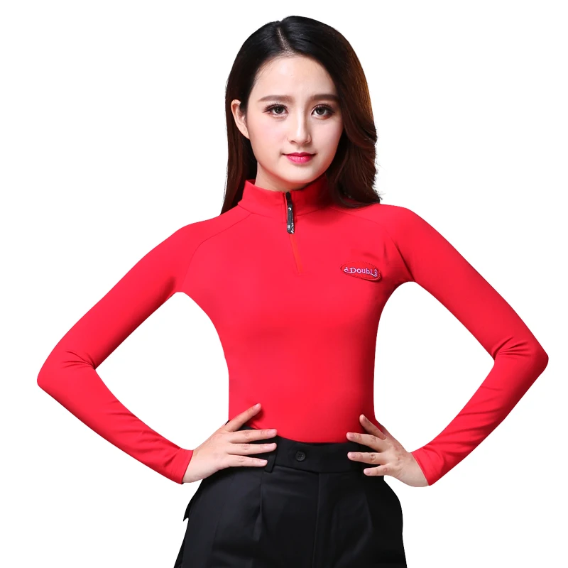 Верхняя одежда для латиноамериканских танцев с длинным рукавом красный костюм