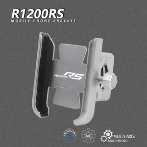 for bmw r1200rs r 1200 rs 2015 2019 motorcycle mobile phone bracket aluminum handle bar gps stand holder parts accessories free global shipping