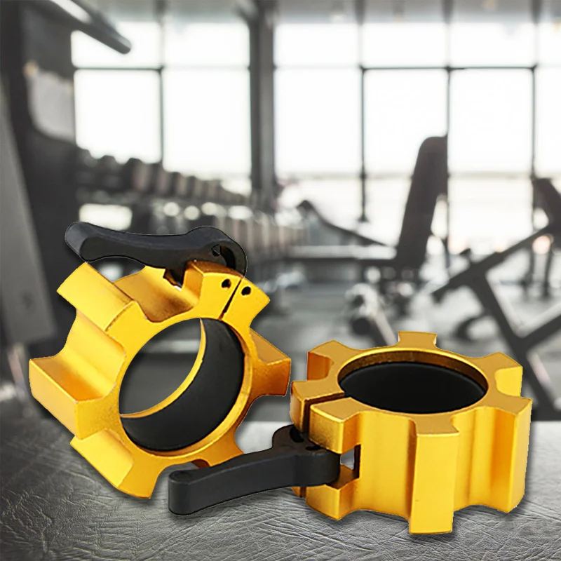 

1 Pair 50mm Olympic Collars Barbell Collar Lock Dumbell Clips Clamp Weight Lifting Bar Gym Dumbbell Fitness Body Building
