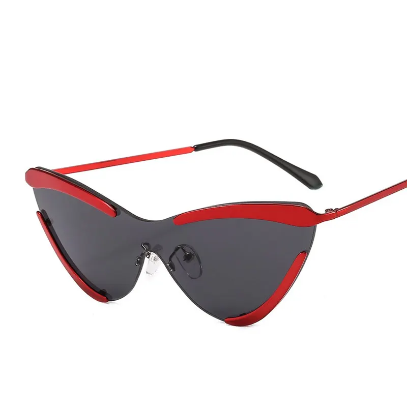 Современные винтажные Cateye женские солнцезащитные очки модные ретро маленькие