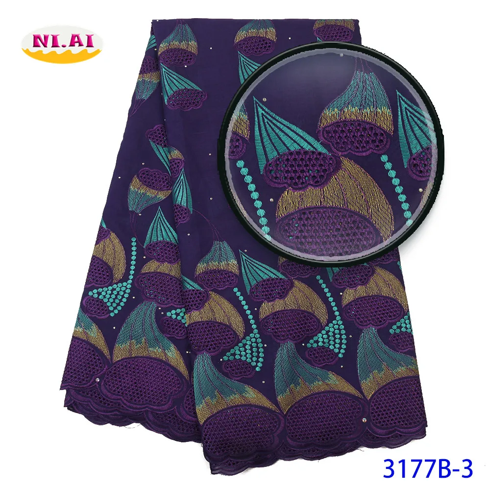 NIAI textile latest swiss voile lace african fabric nigerian fabrics for wedding tissu mr3177b | Дом и сад