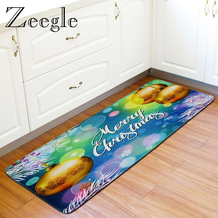 Цветной прямоугольный кухонный ковер Zeegle из полиэстера для украшения гостиной