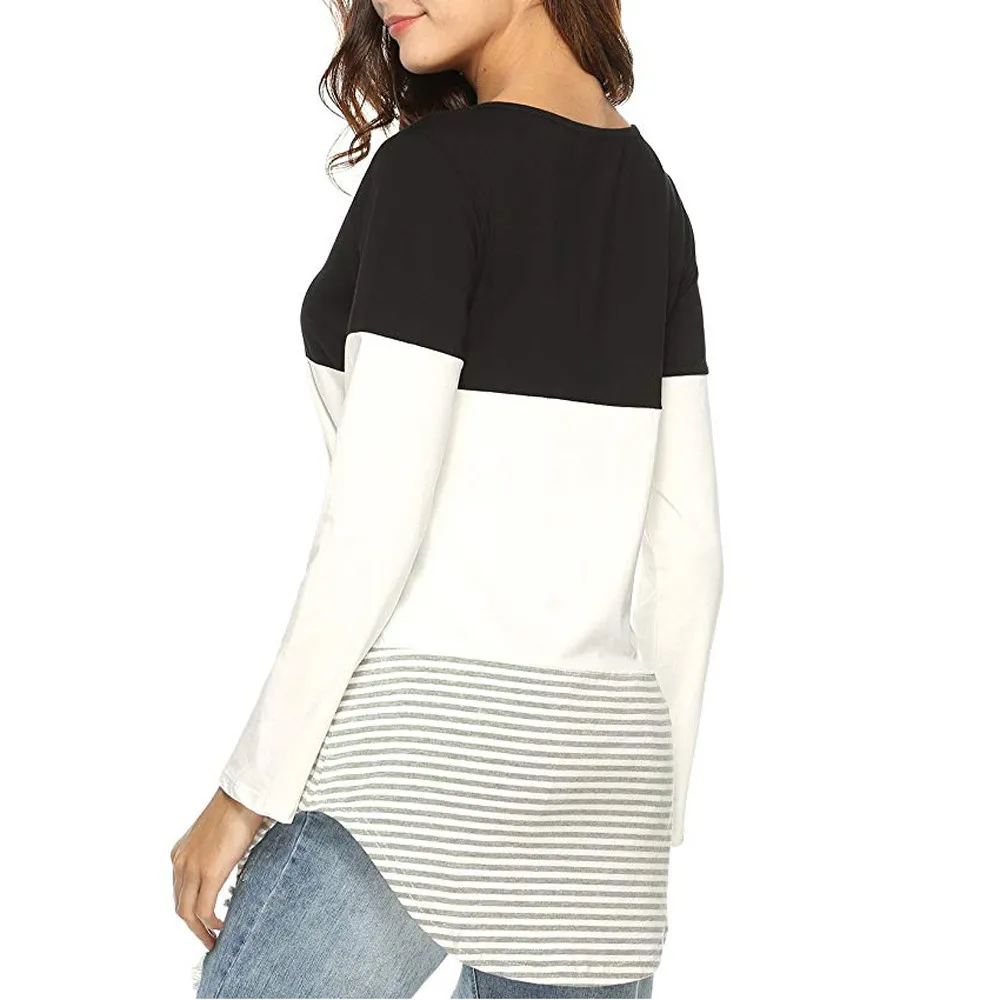 Модная женская блузка на каждый день новинка 2020 повседневные полосатые топы в