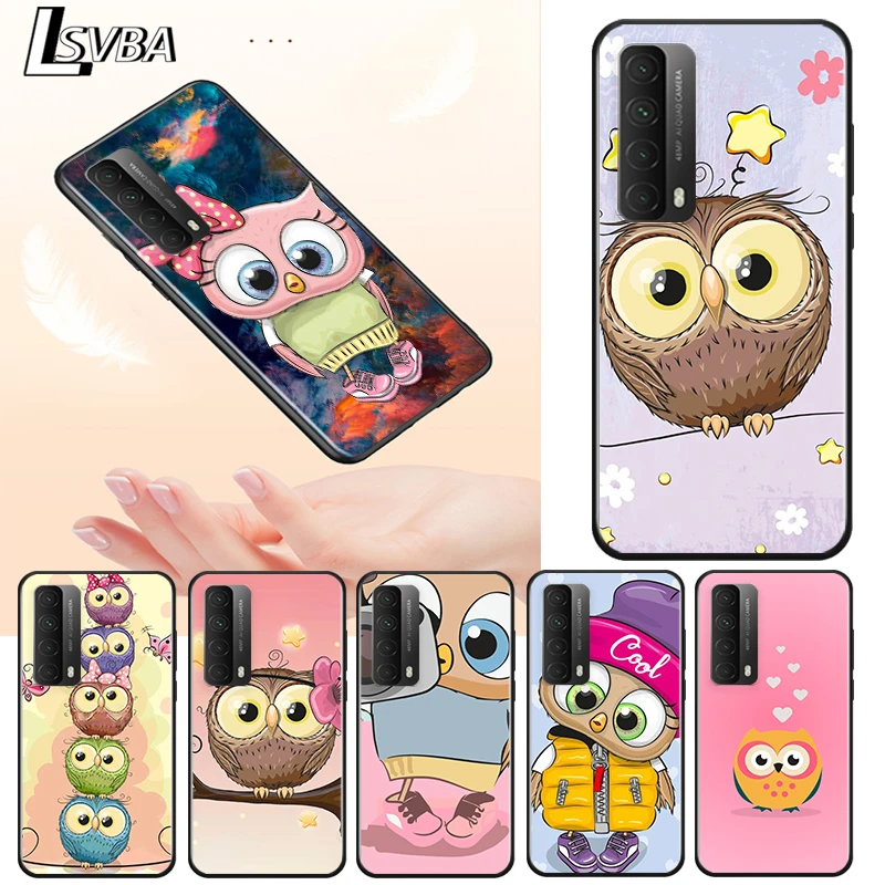 

Cute Owl Hearts Lover For Huawei Y Y9A Y9S Y9 Y8P Y8S Y7A Y7P Y7 Y6 Y6P Y6S Y5P Y5 Prime Pro 2019 2020 Soft Phone Case