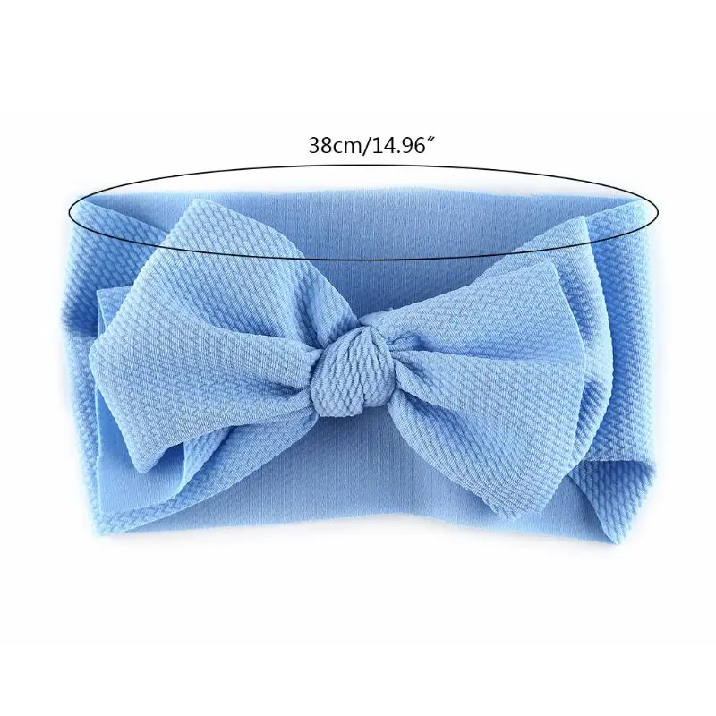 

3 Pcs/Set Baby Girls Lovely Bow Hairband Elastic Wide Headband Stretch Knot Bandanas Turban Headdress Clothing Accessory