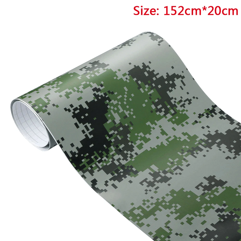 

3D Camo PVC Vinyl Sheets Film Auto Car Sheet Wrap Roll Sticker Decor 8"x60" Car Body Sticker