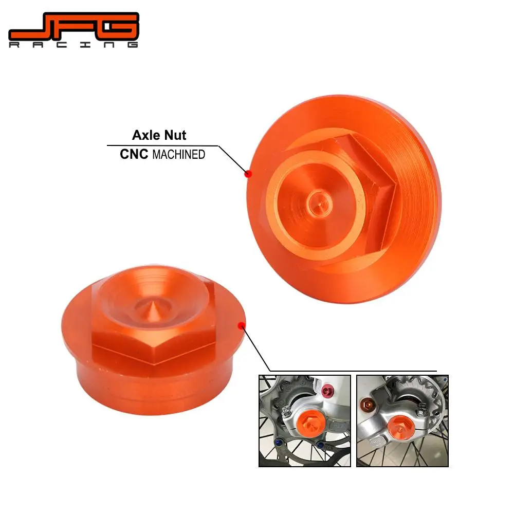 Motorcycle CNC Front Wheel Axle Lock Nut Rim Cover For KTM SX SXF EXC EXCF XC XCW XCFW 85 125 150 200 250 300 350 450 500
