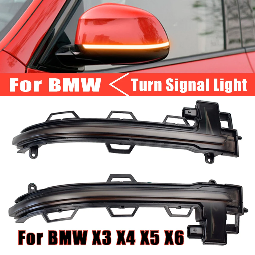 

For BMW X3 X4 X5 X6 F25 LCI F26 F15 F16 2014 2015 2016-2018 LED Dynamic Turn Signal Light Flowing Water Blinker Flashing Light