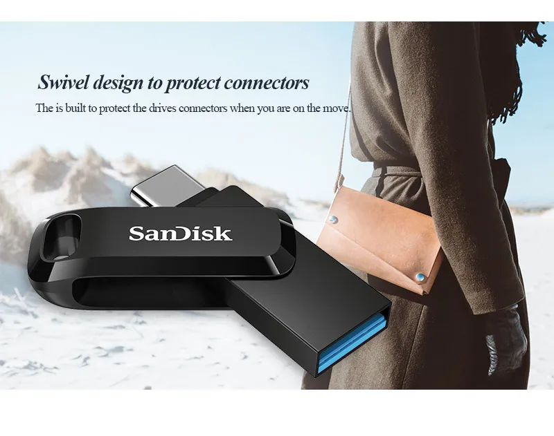USB-флешка Sandisk Original USB Pendrive 128 ГБ USB 3.1 Type-C 64 ГБ Dual OTG 3.1 USB-флеш-накопитель 32 ГБ с флеш-накопителем USB-накопитель типа C