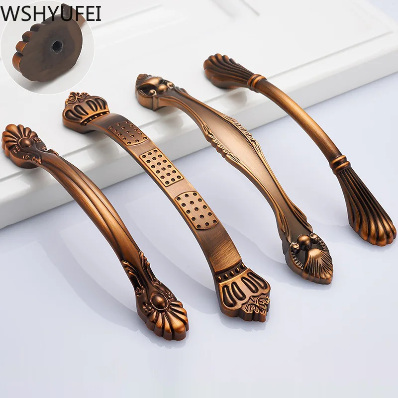 Ручки для шкафа из цинкового сплава в винтажном стиле гардероба комода ящика