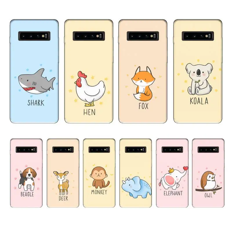 К рождеству милый Совы лисы Чехлы etui для samsung galaxy A50 A51 A71 A70 A40 A21S A20E A10 чехол note 8 9 10