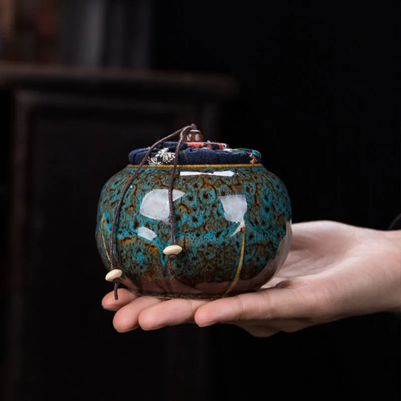 Керамическая герметичная емкость для хранения чая чайная Кадка сменная