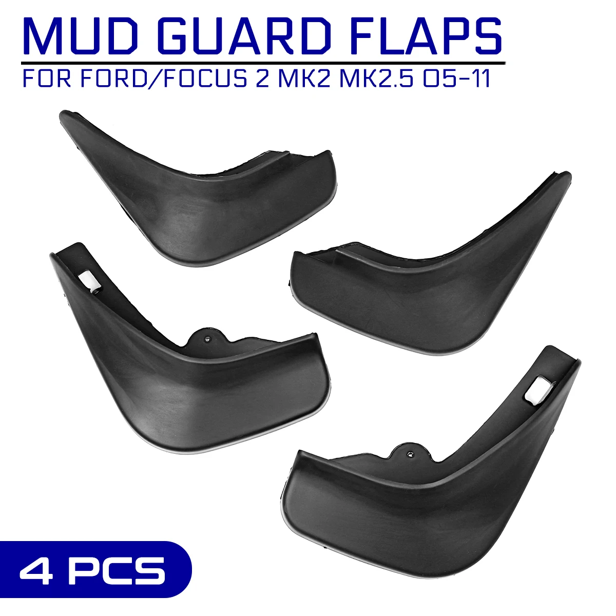 Car Mud Flaps For Ford/Focus 2 MK2 MK2.5 Saloon Sedan 2005-2011 Front Rear Mudguard Splash Guards Fender Mudflaps | Автомобили и