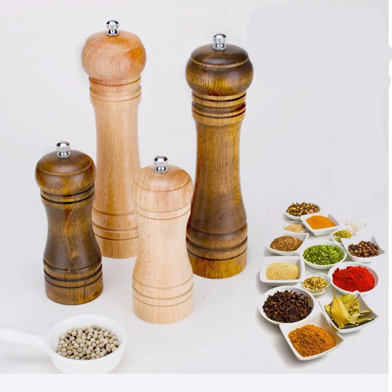 Мельницы для соли и перца мельница из твердой древесины с сильной регулируемой
