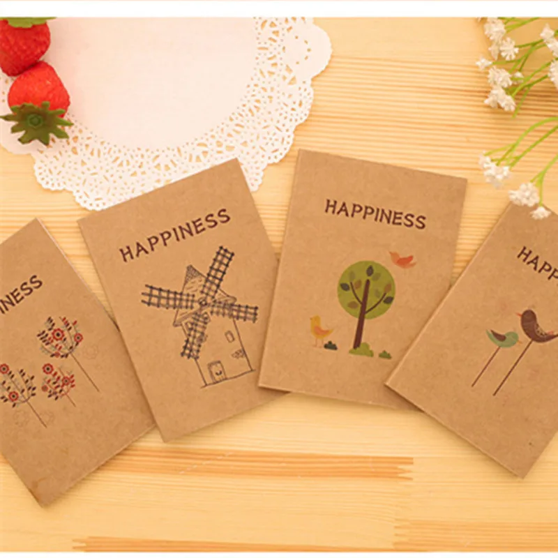 40 Sheets Blank Inner Page Season Flower Basic White Notebook Japanese Style Mini Lovely Vintage Sketchbook School Stationary | Канцтовары