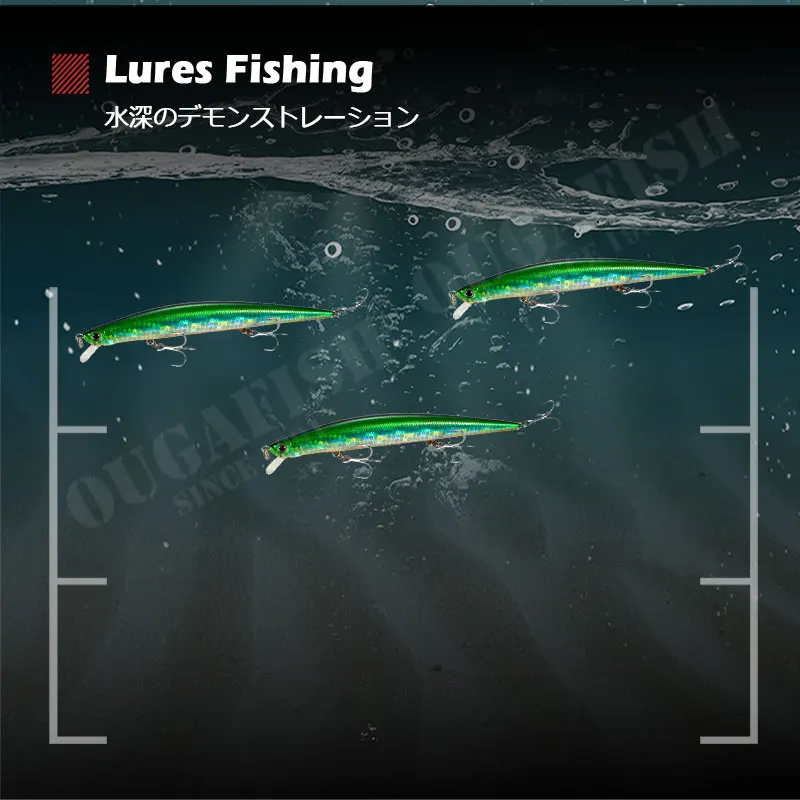 Fishing Accessories Minnow Lure 15g 125mm Floating 0.3m-1m Accesorios De Pesca Leurre Brochet Wobblers Isca Artificial Equipment