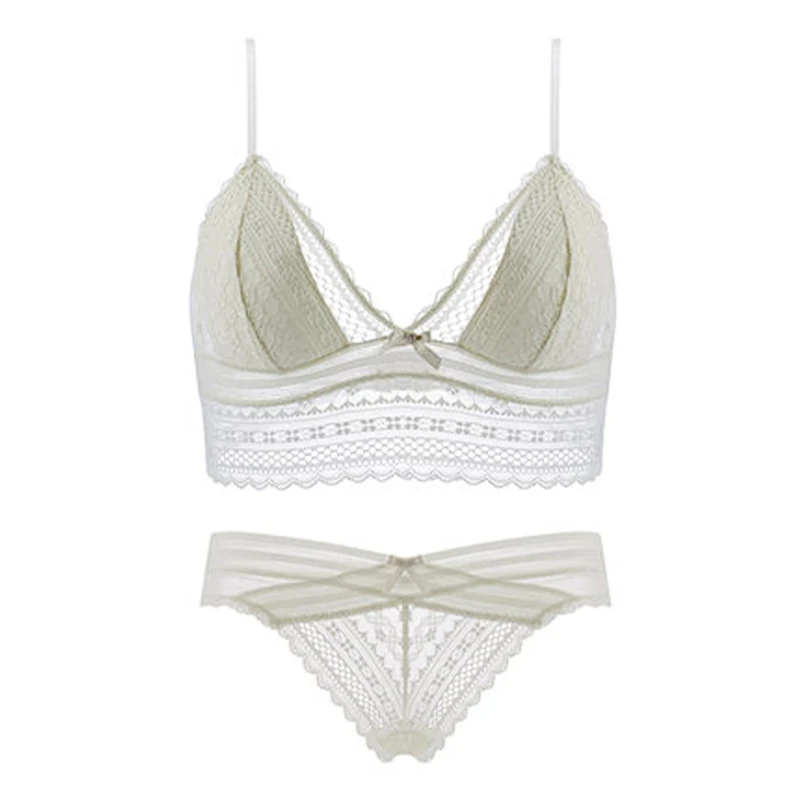 

Sexy Wire Free Bra Set Thin Bra Underwear Women Set Ensemble Lingerie Feminina Triangle Cup Lingeries Women's Intimates