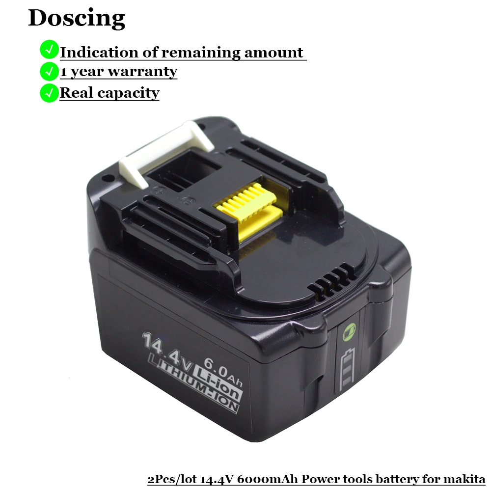 Аккумуляторные батареи Doscing 14 4 В Ач для MAKITA 194066 в аккумулятор BL1430 BL1415 194065 1 194559 3 8