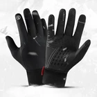 Велосипедные перчатки, водонепроницаемые Зимние перчатки для сенсорного экрана, теплые лыжные перчатки, велосипедные перчатки, теплые флисовые мотоциклетные перчатки для спорта