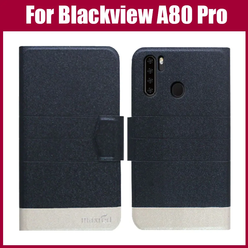 Горячая распродажа! Blackview A80 Pro Чехол 5 цветов флип ультратонкий модный кожаный
