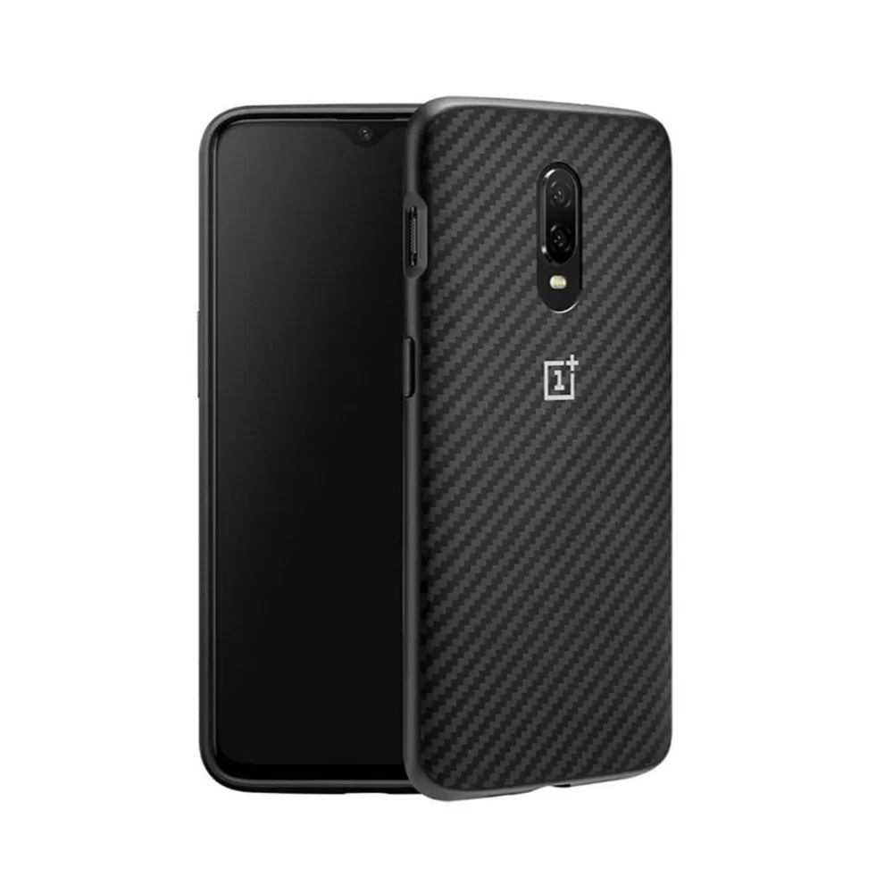 

100% original carbon bumper case for oneplus 8 pro 6T phone protective back cover 1+8 8pro official case