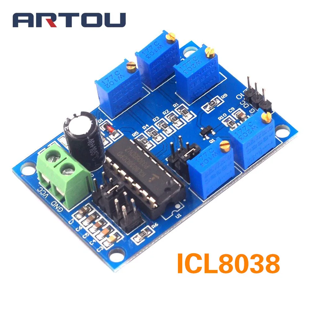 Генератор сигналов ICL8038 средняя/низкая частота 10 Гц 450 кГц