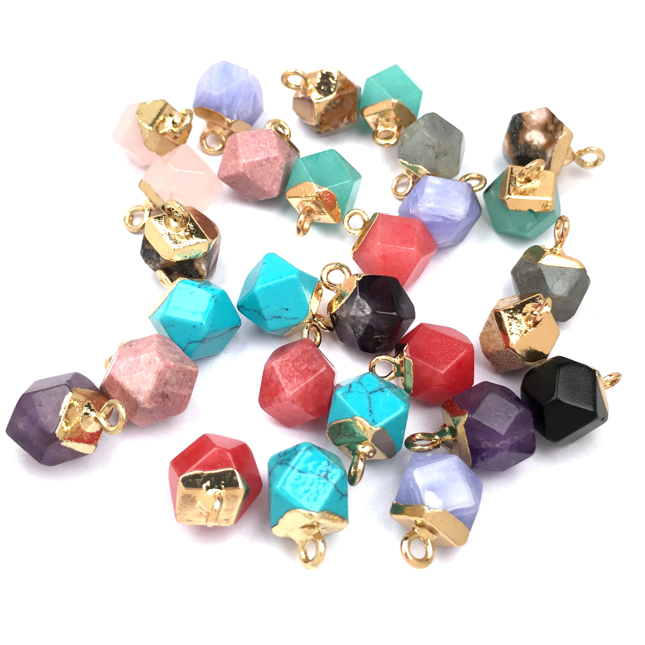 Подвеска из камня и хрусталя Очаровательные Подвески геометрической формы для