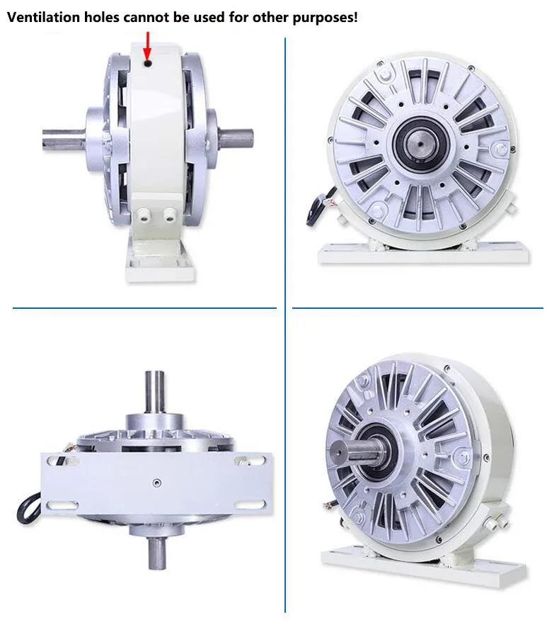 Double shaft magnetic powder clutch 0.6kg 24V printing bag making paper winding etc. |