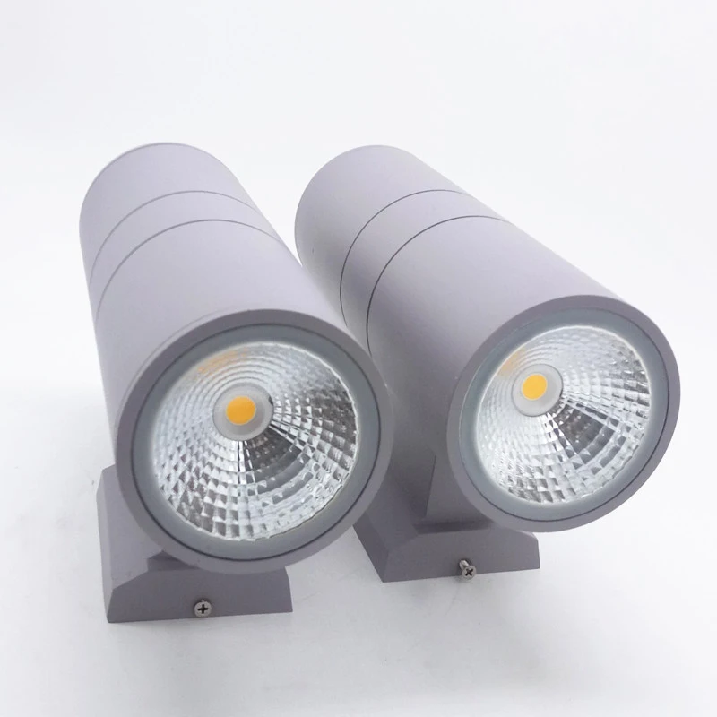 Уличная настенная лампа вверх и вниз черная серая 6 Вт/10 Вт двухстороннее