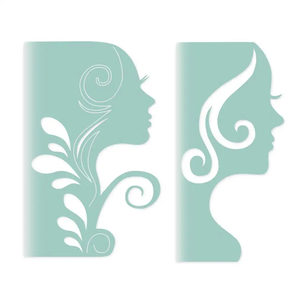 2019 штампы девушка аватар рамка металлические трафареты для пресс формы DIY